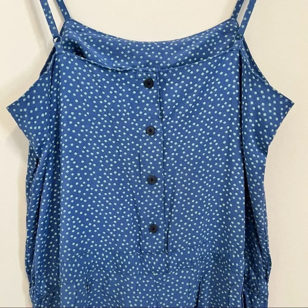 Levi’s Blue Polka Dot Tie Waist Romper - Picture 6 of 11